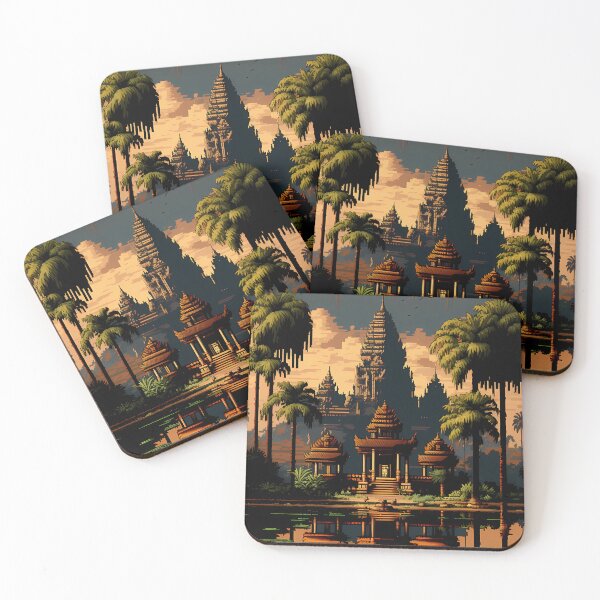 Item preview, Pixel Art World Tour - Angkor Wat designed and sold by DaydreamDepot.