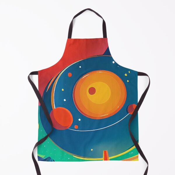 Item preview, Illustration of several planets in a colorful and starry sky, rectangle format designed and sold by Flairh-Art.
