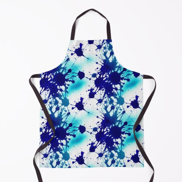 Item preview, Ink Spatter Pattern - Blue & White Paint Splash designed and sold by Fine Prints.
