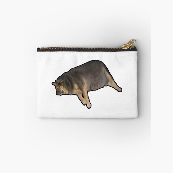 Item preview, El Perrito Super Gordito - fat dog laying on side in sand designed and sold by CleverJane.