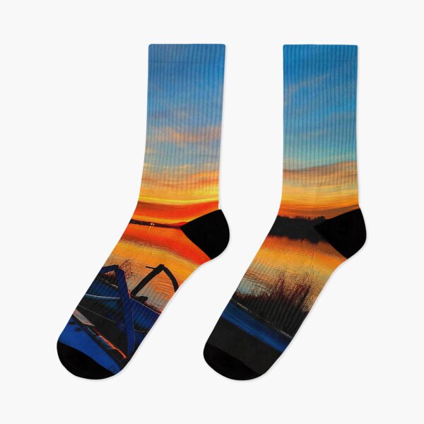 Item preview, Sunset Over The Lake Hood Anchorage designed and sold by LifeNonchalant.
