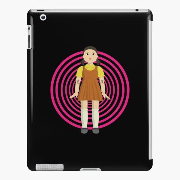 Korean doll from NETFLIX SQUID GAME with circle background iPad Snap Case