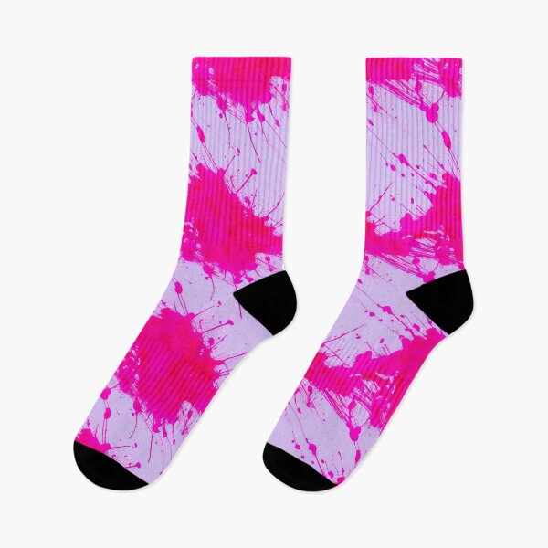 Item preview, Ink Spatter Pattern -  Pink & White Paint Splash designed and sold by Fine Prints.