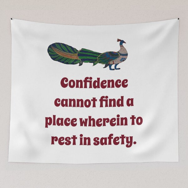 Item preview, Confidence Cannot Find A Place - Confidence Quote designed and sold by CrankyOldDude.