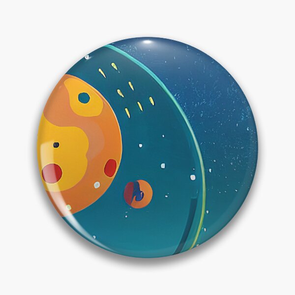 Item preview, Illustration of four planets in a starry sky, rectangle format designed and sold by Flairh-Art.