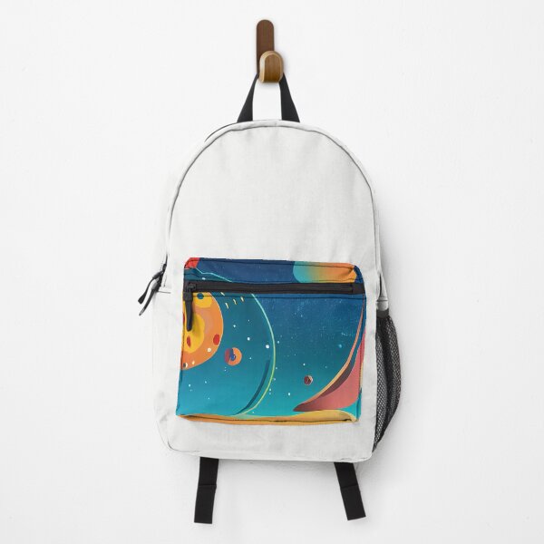 Item preview, Illustration of four planets in a starry sky, rectangle format designed and sold by Flairh-Art.