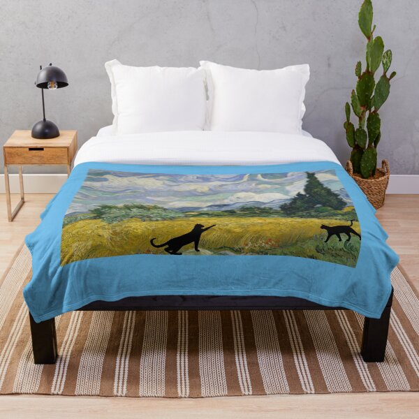 Item preview, Trouble Is Brewing In Van Gogh's Wheat Field With Cypresses designed and sold by TechLaughs.