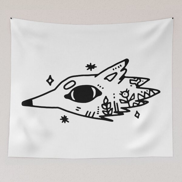 Item preview, Folk wolf designed and sold by NKTN.