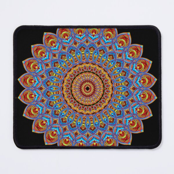 Item preview, Beautiful Red Blue Zentangles Indian Style  designed and sold by Akashdigiart.