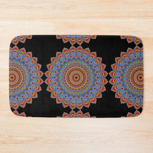 Item preview, Beautiful Red Blue Zentangles Indian Style  designed and sold by Akashdigiart.