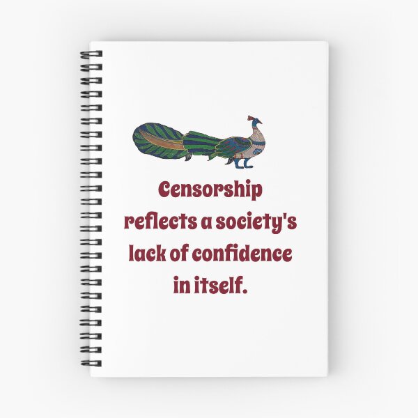 Artikelvorschau, Censorship Reflects A Society's Lack - Confidence Quote entworfen und verkauft von CrankyOldDude.
