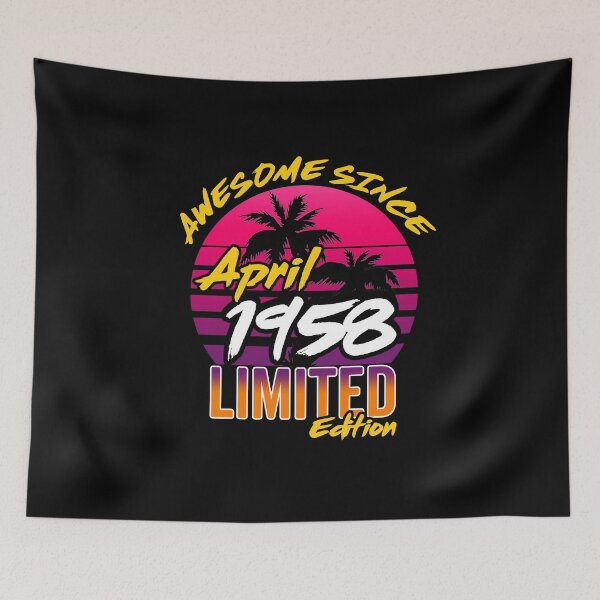 Item preview, Awesome Since April 1958 | Made In 1958 | April 1958 Limited Edition designed and sold by AMINE  ★★★★★.
