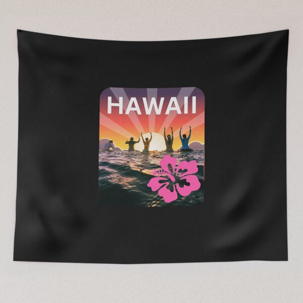 Item preview, VINTAGE HAWAII SURFING LABEL designed and sold by starfishstuff.