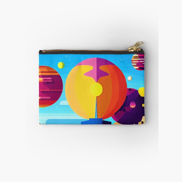 Item preview, Illustration of planet collision on purple background, rectangle format designed and sold by Flairh-Art.