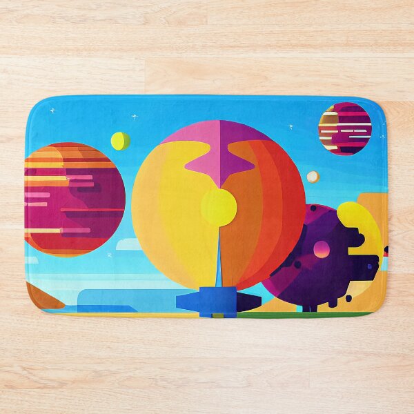 Item preview, Illustration of planet collision on purple background, rectangle format designed and sold by Flairh-Art.