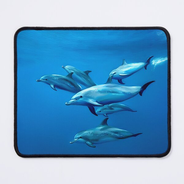 Item preview, Pod of dolphins Painting | Fine Art | To | Stickers | Mugs and More designed and sold by Kawika AngelArts.