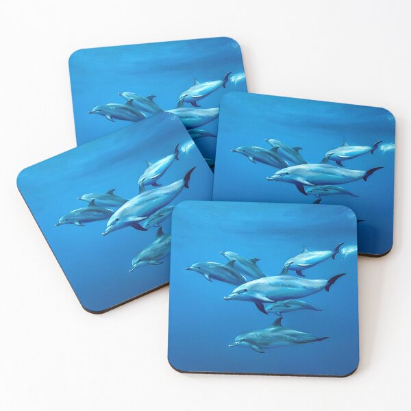 Item preview, Pod of dolphins Painting | Fine Art | To | Stickers | Mugs and More designed and sold by Kawika AngelArts.