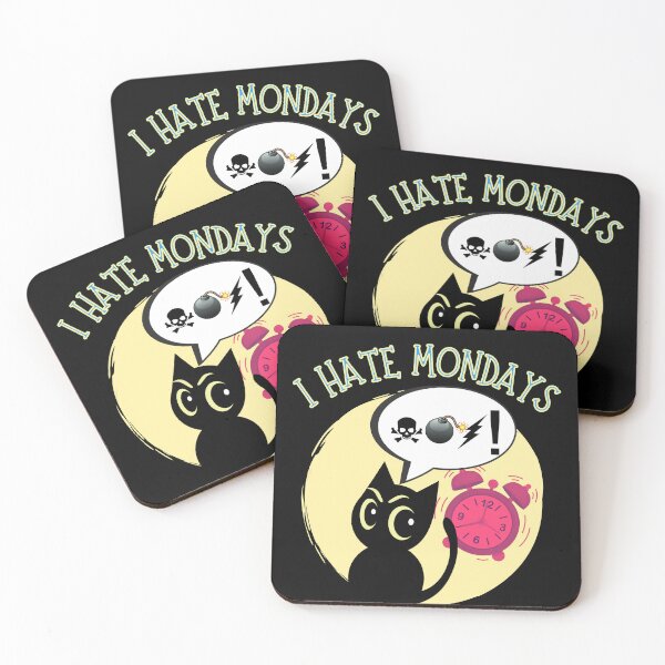 Item preview, cat who hate Mondays designed and sold by Animal world designs.