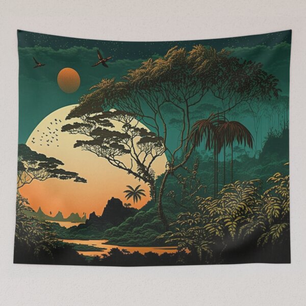 Item preview, Jungle de nuit - 2 designed and sold by Harbaween.