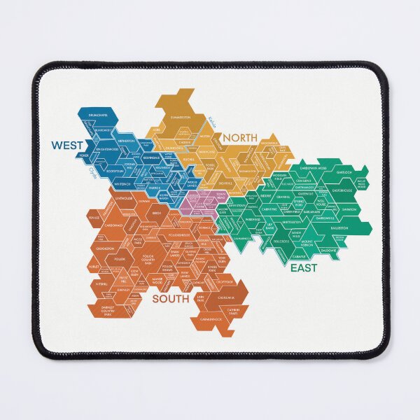 Item preview, Map of Glasgow City designed and sold by KitPalmr.