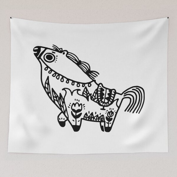 Item preview, Folk Horse designed and sold by NKTN.