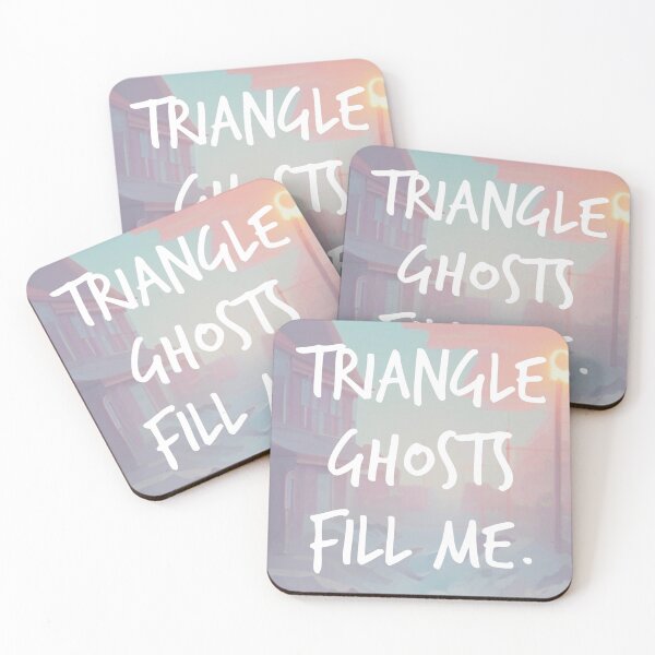 Item preview, triangle ghosts fill me. designed and sold by Bethan Rose Studio.