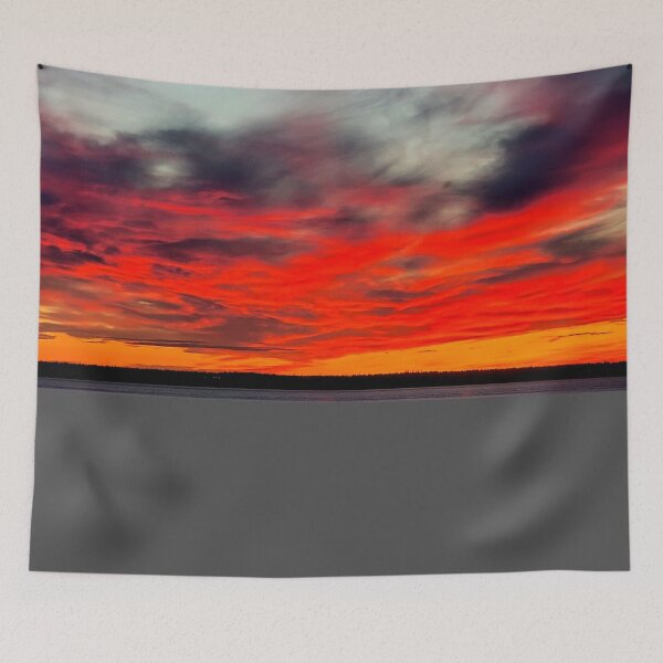 Item preview, Fire In The Sky ( Anchorage, Cook Inlet) designed and sold by LifeNonchalant.