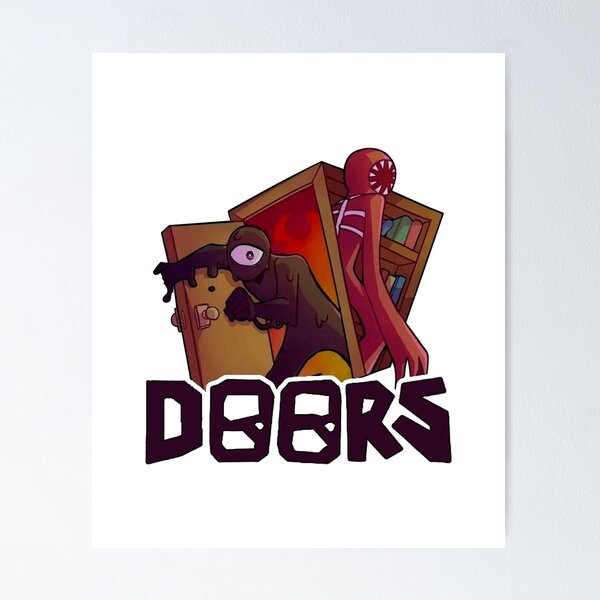 Roblox doors game monster Screech [hand drawing] Poster for Sale