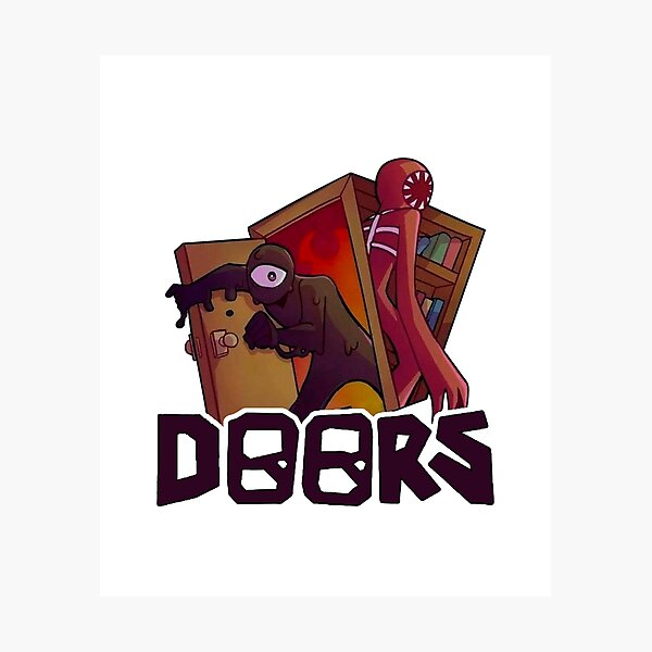 Fantastic sticker of Roblox doors game  Photographic Print for