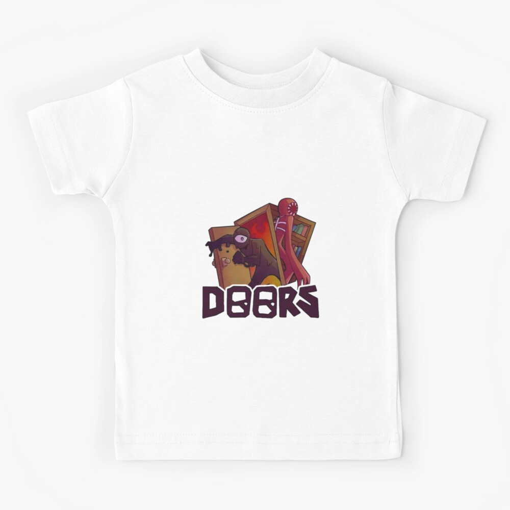 DOORS - Monsters HORROR Ghost Roblox Scary  Kids T-Shirt for Sale