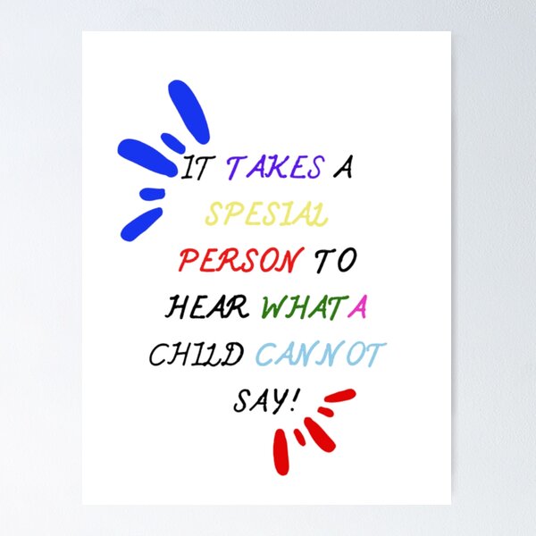 Item preview, It Takes A Special Person To Hear What A Child Cannot Say designed and sold by RossArt2022.