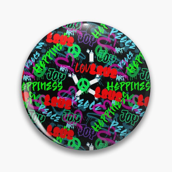 Item preview, Graffiti Love joy peace happiness pattern designed and sold by Itzjustlife.