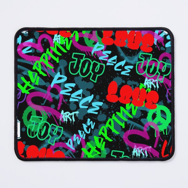 Item preview, Graffiti Love joy peace happiness pattern designed and sold by Itzjustlife.