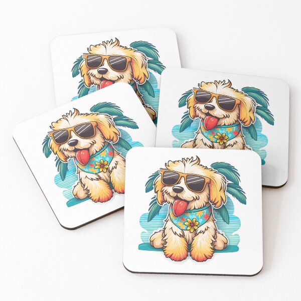 Item preview, Funny Dog on a Hawaiian Holiday designed and sold by BHDesignCo.