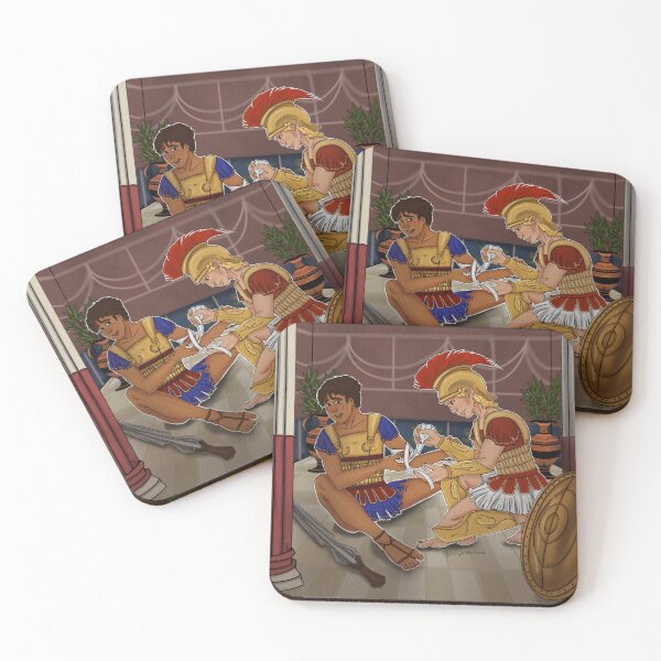 Item preview, Patroclus and Achilles illustration  designed and sold by IsNeverland.