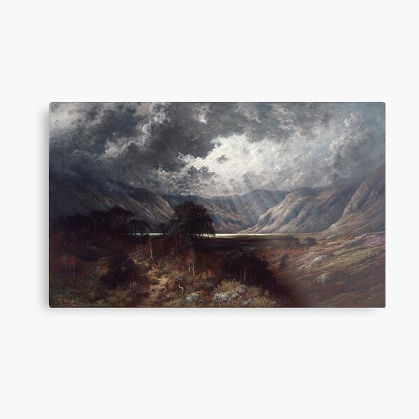 Loch Lomond by Gustave Dore 1875 Metal Print