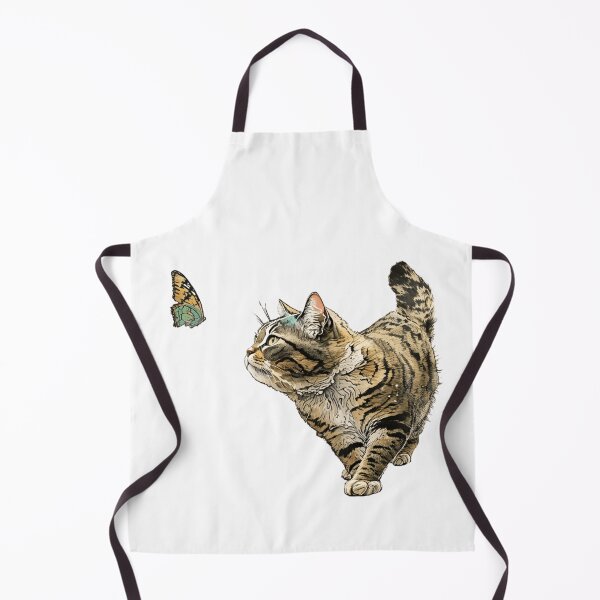 Item preview, Cute Cat chasing butterfly, Kitty design designed and sold by RingSenev.