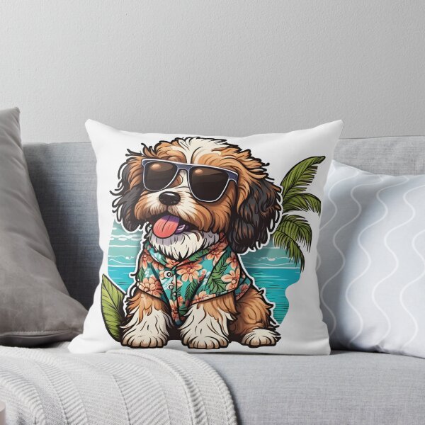 Item preview, Funny Dog on Holiday in Sunglasses designed and sold by BHDesignCo.