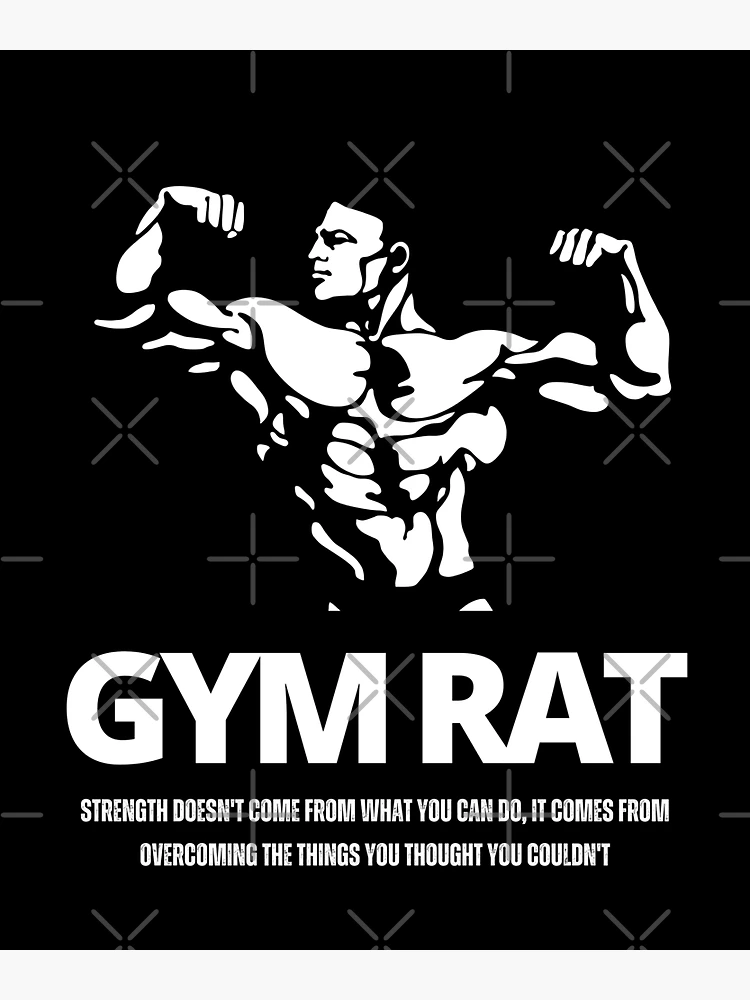 GYM RAT, WORKOUT :) Sticker for Sale by Tautvydas