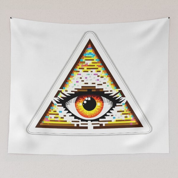 Item preview, Illuminati Triangle 8 bit designed and sold by illusionbrain.