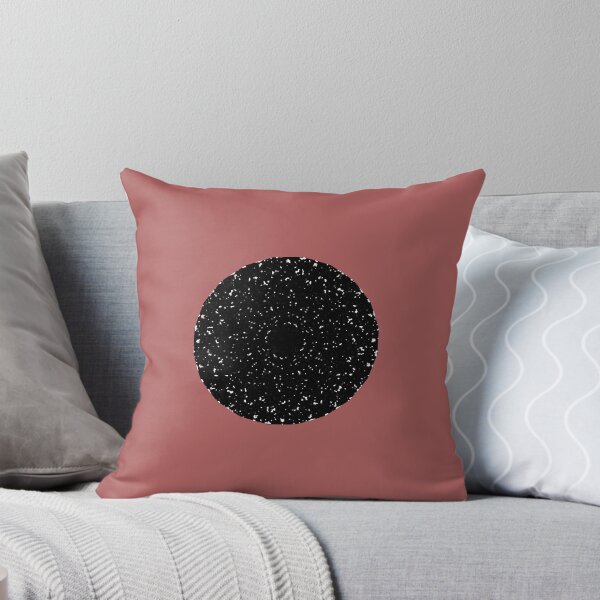 Item preview, Black and Muted Red Monochromatic Distorted Mandala Lace Dot Abstract Pattern designed and sold by kattakitty.