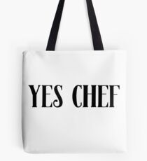 Yes Chef Sticker & T-Shirt - Gift For Chef Baker Tote Bag