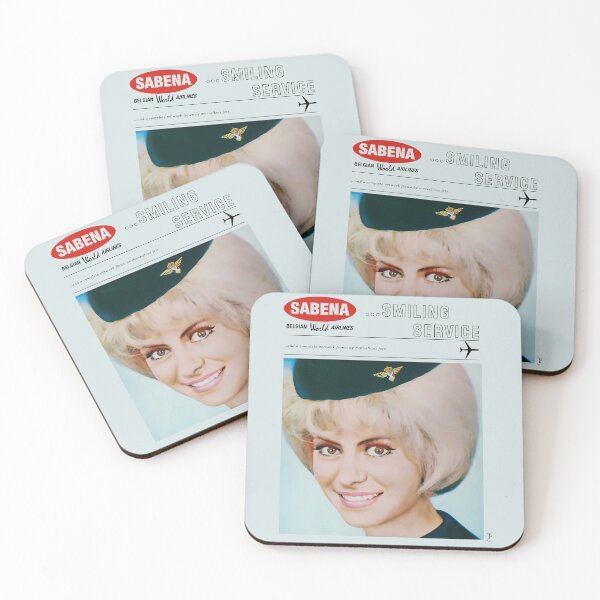 Item preview, SABENA Vintage Poster Sixties  - Smiling Service designed and sold by Mitch-Angelo.
