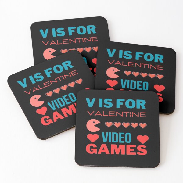 Item preview, Funny Valentine Day Quote For Gamers, V Is For Video Games  designed and sold by Nero9o.