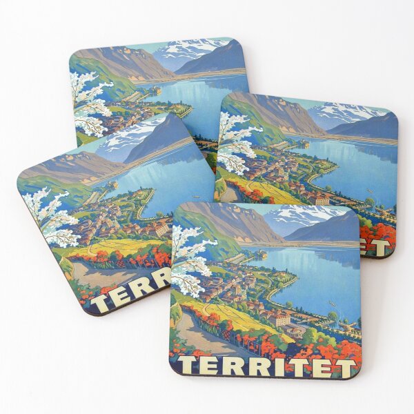 Item preview, Vintage poster - Territet Montreaux designed and sold by mosfunky.