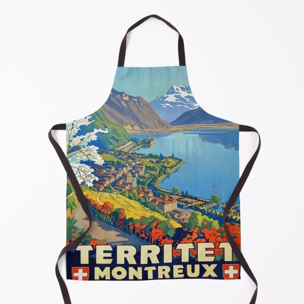 Item preview, Vintage poster - Territet Montreaux designed and sold by mosfunky.