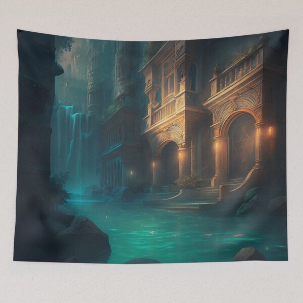 Item preview, The Lost City of Atlantis: A Digital Painting Depicting its Mysterious Fate designed and sold by oanaunciuleanu.