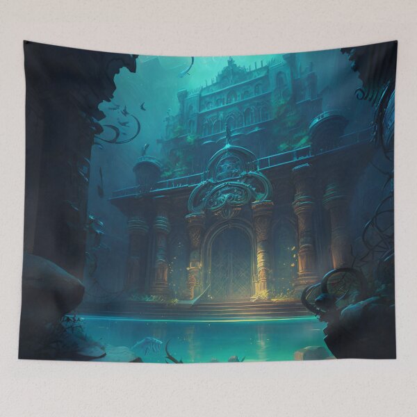Item preview, The Lost City of Atlantis: A Digital Painting Depicting its Mysterious Fate designed and sold by oanaunciuleanu.