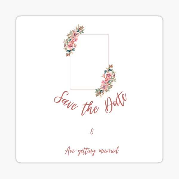 Printable Save the Date Cards and Stickers