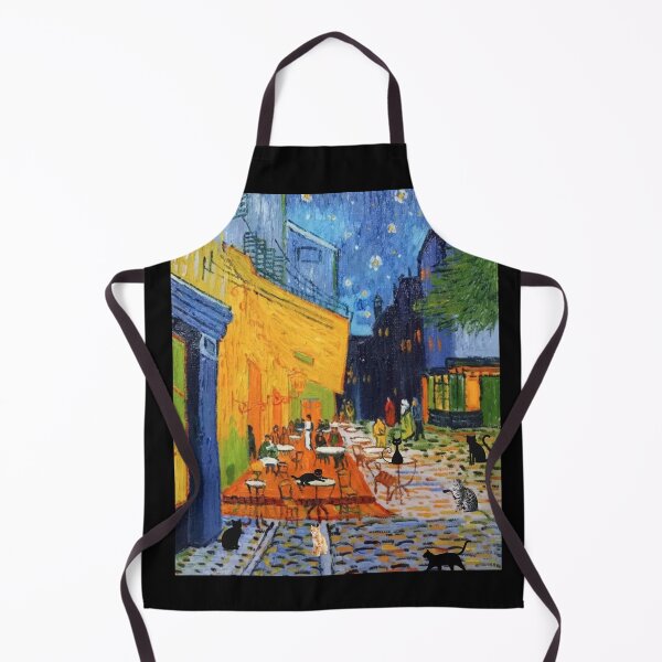 Item preview, Van Gogh's "Cafe Terrace With Cats At Night" designed and sold by TechLaughs.